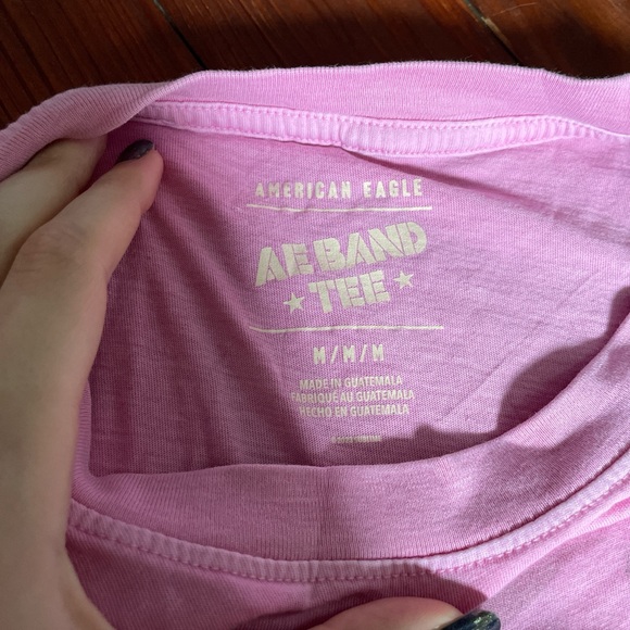Pink American Eagle Oversized Pink Floyd Band Tee - Picture 2 of 3